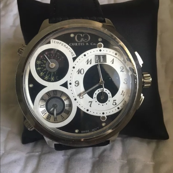 Curtis & Co Accessories - Curtis & Co Big Watch 3 Time Zone Limited Edi 1485